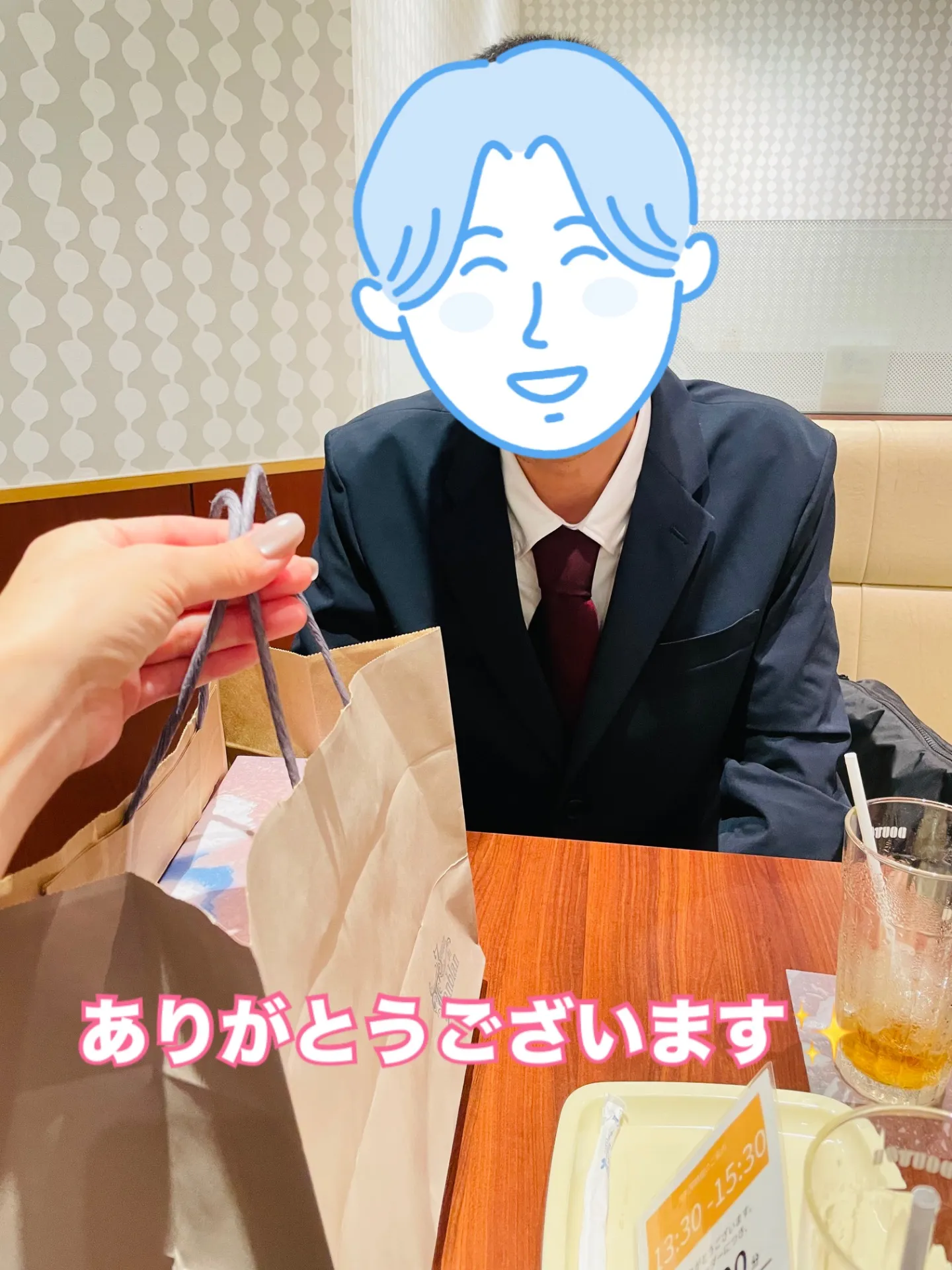 40代男性新規ご入会です！素敵な手土産もありがとうございます^^